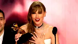 Taylor Swift wins record fourth best album Grammy at star-studded gala