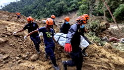 At least nine trapped in Turkish gold mine landslide
