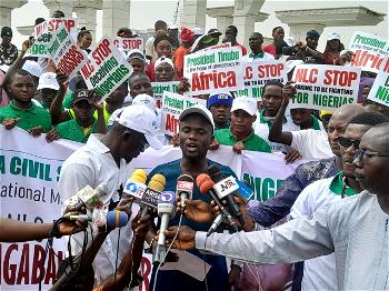 Hardship: Anti-NLC protest rocks Abuja over planned strike