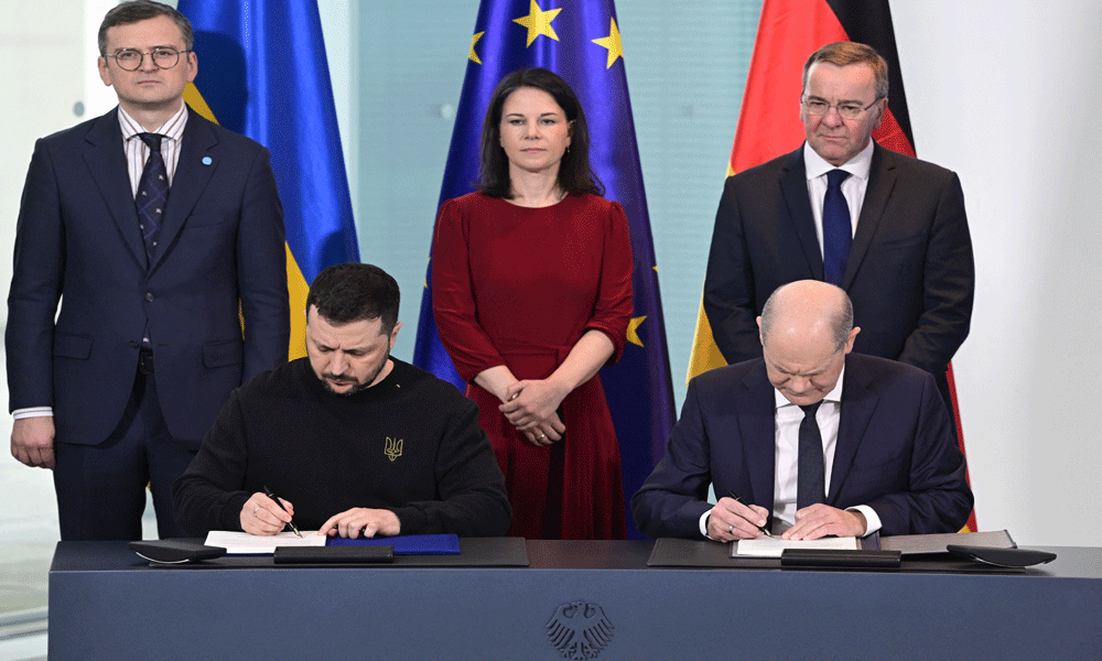 Zelensky Signs 'historic' Security Pact With Germany - Vanguard News