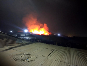 Goods worth millions of Naira destroyed as fire razes Lafenwa market 