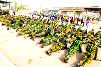 Photos: Ekiti receives deployment of military personnel to strengthen security