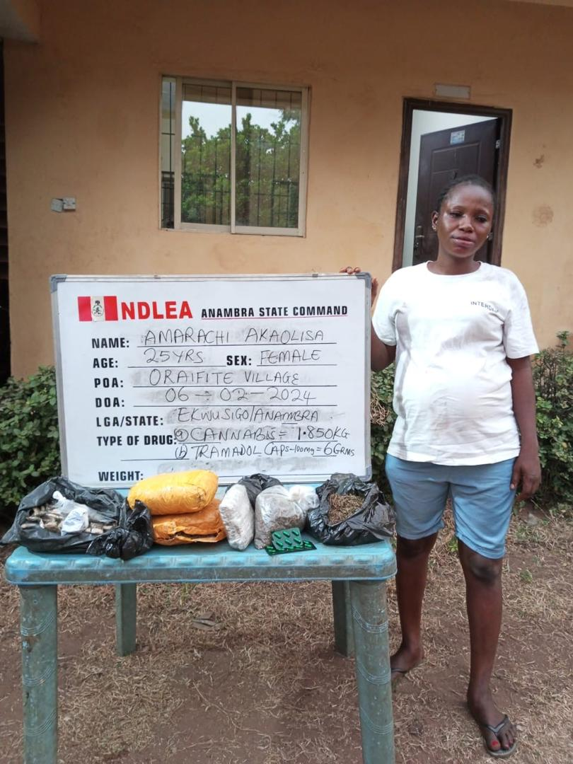 NDLEA nabs pregnant woman, three others; intercepts 7.6 tonnes of illicit drugs