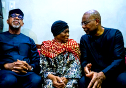 Photos: Dangote, Gov Abiodun, Aig-Imoukhuede, others pay condolence visit to Wigwe’s parents