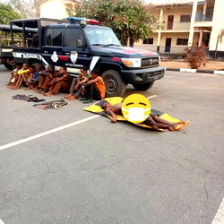 Ekiti pupils kidnap: police parade two vigilante officers, six others