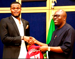 AFCON 2023: Rivers gov Fubara gifts Nwabali N20m, state honour
