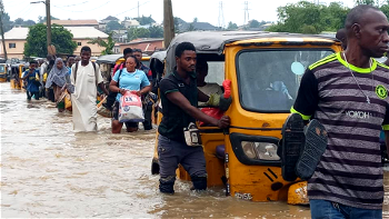 Photos: Flood leaves residents stranded in Lagos communities