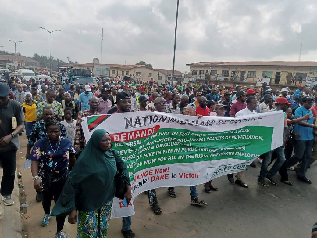 Photos: Economic Hardship: NLC Protests In Abuja, Lagos, Oyo, Jos ...