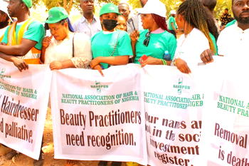 Palliatives: Hairdressers, make-up artists, others seek inclusion