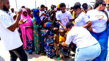 Firm, Sabre Works feeds over 500 children on Valentine’s Day in Lekki, Ajah