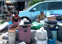 Photos: Maroko evictees beg Tinubu over LASG’s demolition of shanties on Lekki coastal roads