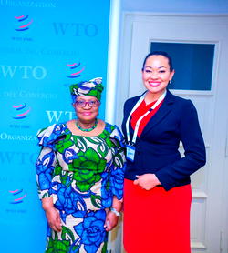 AGOA/CBI: Okonjo-Iweala, Senator Natasha talk trade in Geneva