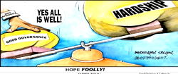 Cartoon: ‘Govt apologists’ aching hands and mouths’
