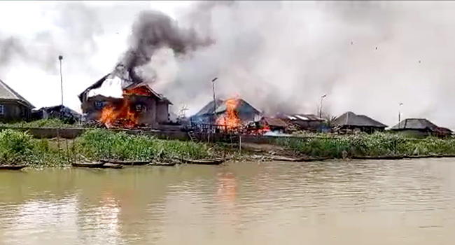 Delta killings: Troops occupy Okuama, raze more buildings