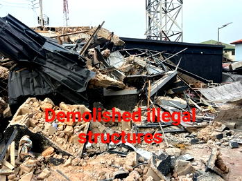 Citing multiple illegalities, Enugu Agency demolishes illegal structure at Highbrow Lounge