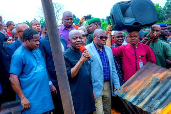 Otti orders remodeling, reconstruction of burnt Aba timber market