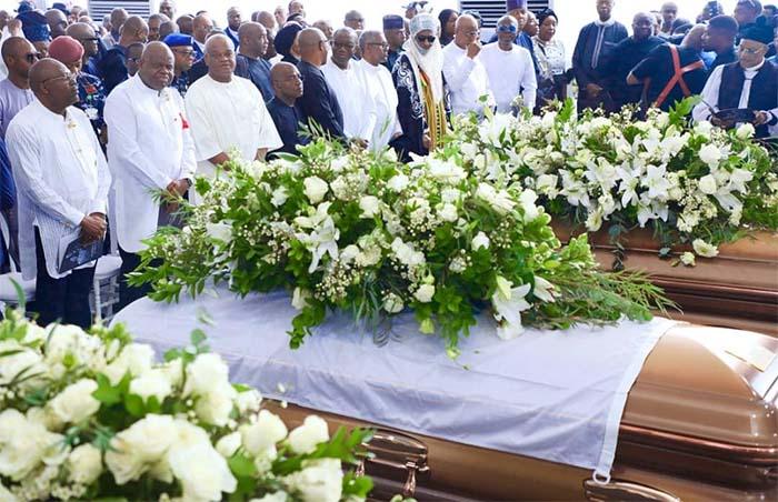 Tears as Herbert Wigwe, wife, son are buried in Rivers - Vanguard News