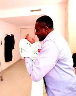 Photos: Emeka Ike, wife welcome baby girl