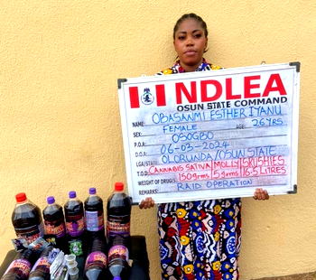 Photos: NDLEA busts Skuchies factories in Osun, Lagos, arrest 26-year-old lady