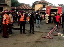 Rescue team responds as tanker overturns, spills content in Ibadan