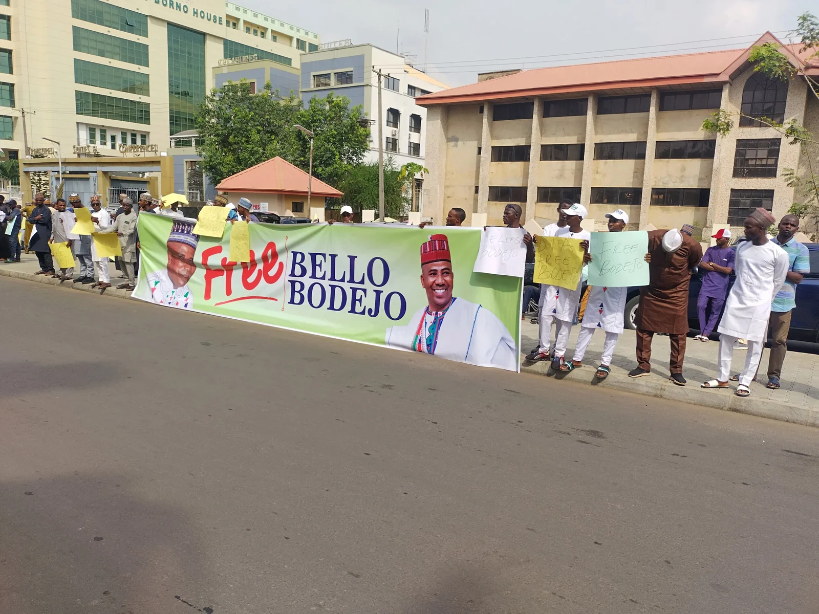 Just in: Miyetti Allah members stage protest in Abuja, demand president’s release