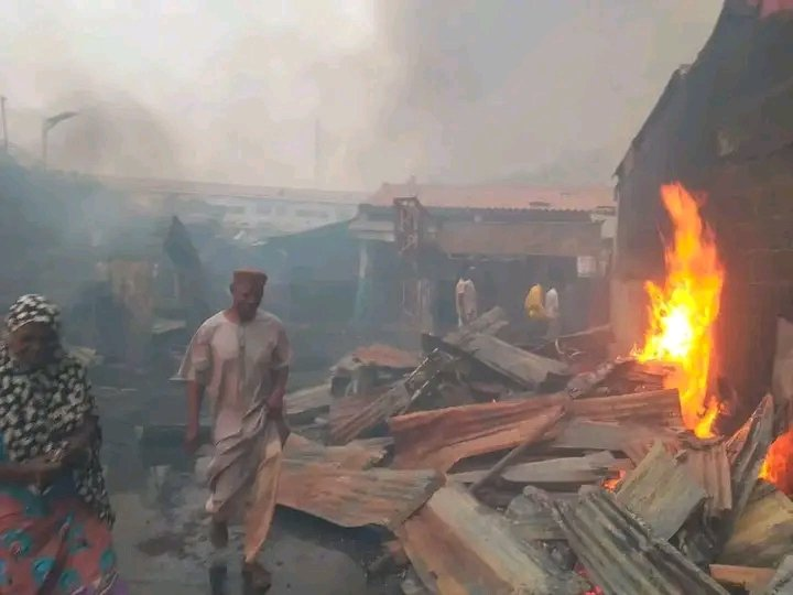 Fire destroys shops at Delta market - Vanguard News