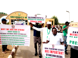 Just in: SSANU begins strike, paralyses academic activities, demands renegotiation of agreement