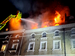 11 hospitalised in London building fire accident