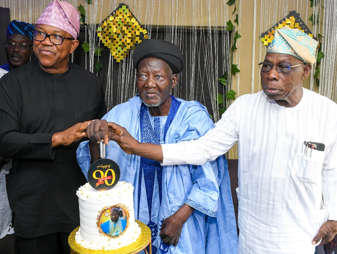 Obasanjo, Peter Obi hail Chief Imam of Egbaland at 90