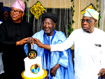 Obasanjo, Peter Obi hail Chief Imam of Egbaland at 90