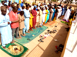 Photos: Muslims go spiritual, conduct special prayer over hardship in Kaduna