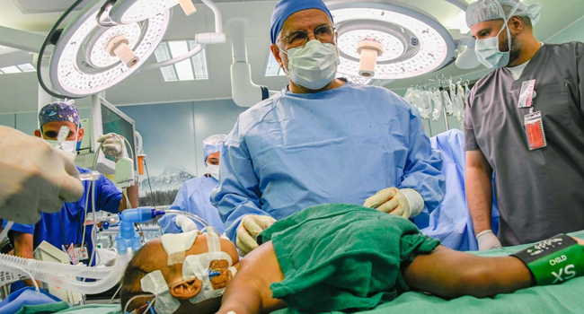 Saudi medical team completes successful operation on Nigerian conjoined twins