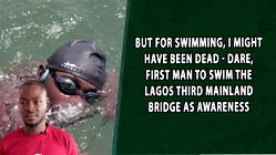 ‘Swimming across Lagos Lagoon saved my life’ – Akinrodoye Dare, who swam 11.8Km 3rd Mainland Bridge