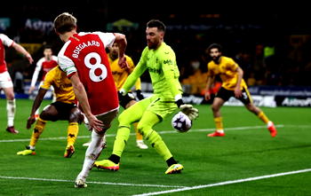 Arsenal grind out Wolves win to go top of Premier League