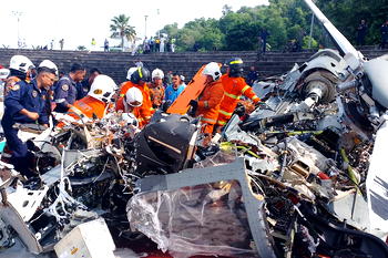 10 killed as two military helicopters collide in Malaysia