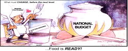 Cartoon: Politicians like food but can’t cook