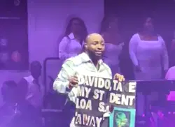 Video: Moment Davido gifts lady $50K to clear off her student loan