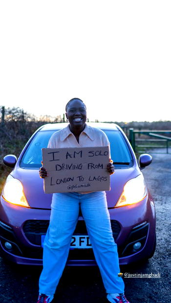 Some people thought I was insane driving alone from London to Lagos