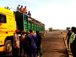 FRSC-led task force arrests 35 trailer drivers for conveying passengers