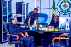 Dollar bribery: Ganduje’s son pays solidarity visit to Kano anti-graft agency chairman