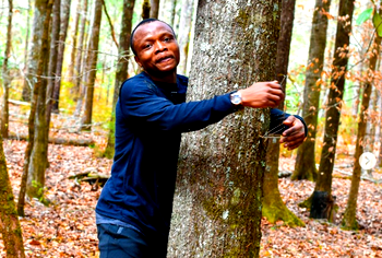 GWR: Ghanaian activist, Abubakar Tahiru sets record for hugging 1,123 trees