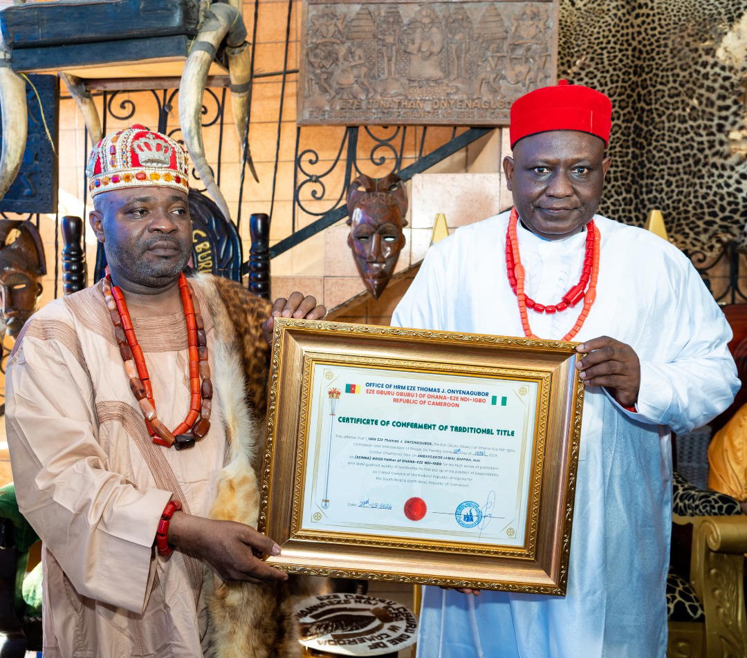 Nigeria Ambassador Lawal Bappah bags chieftaincy title in Cameroon