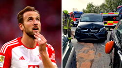 ‘They’re fine,’ says Harry Kane after car crash involving his three children