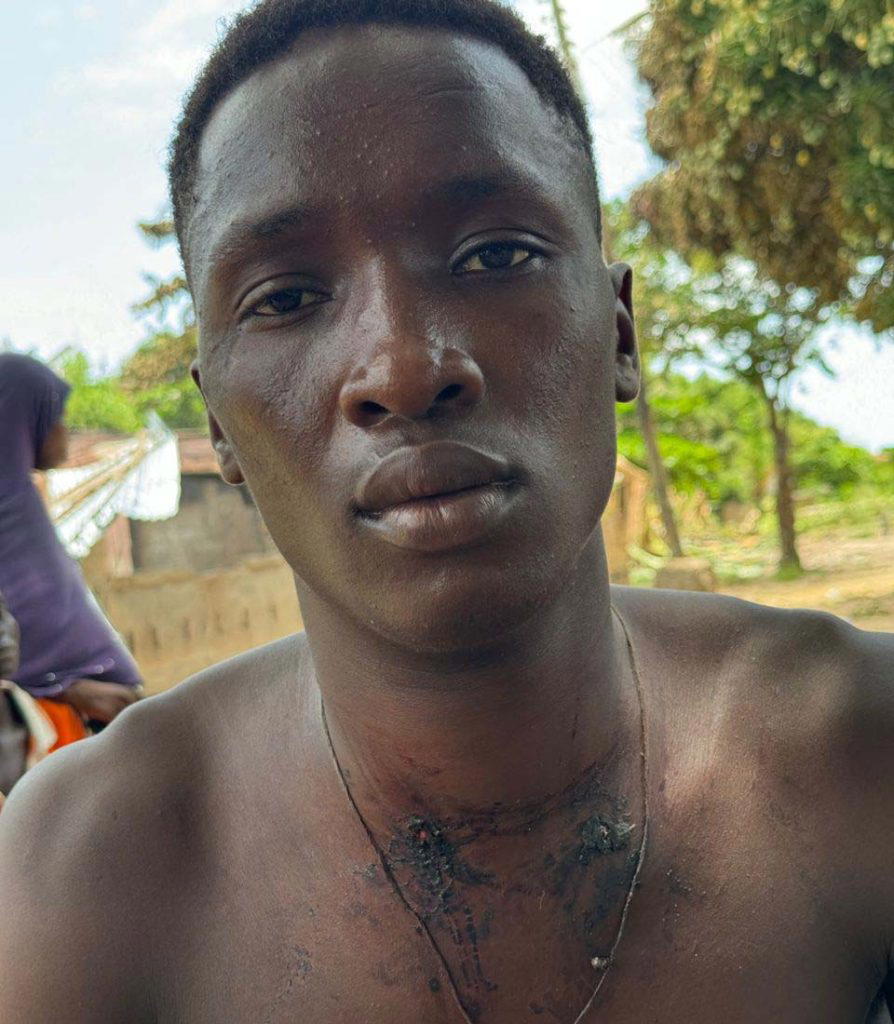 PHOTOS: Gunmen storm Lagos community, burn one-yr-old baby, 15 houses