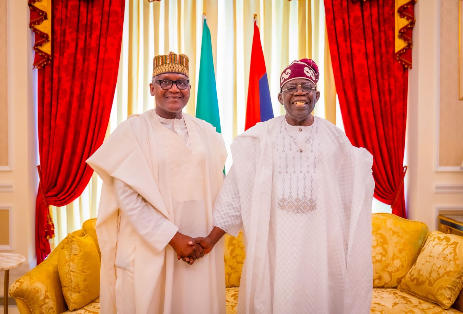 Dangote meets Tinubu in Lagos, says UK visit will open doors