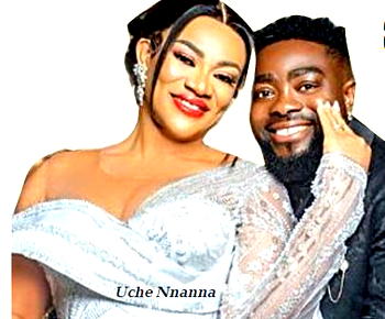 Uche Nnanna, hubby in wedding anniversary drama
