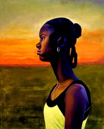 Portrait art: Adesola seeks strength in black women themes