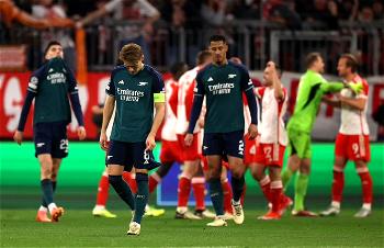 Arsenal knocked out of Champions League after losing at Bayern