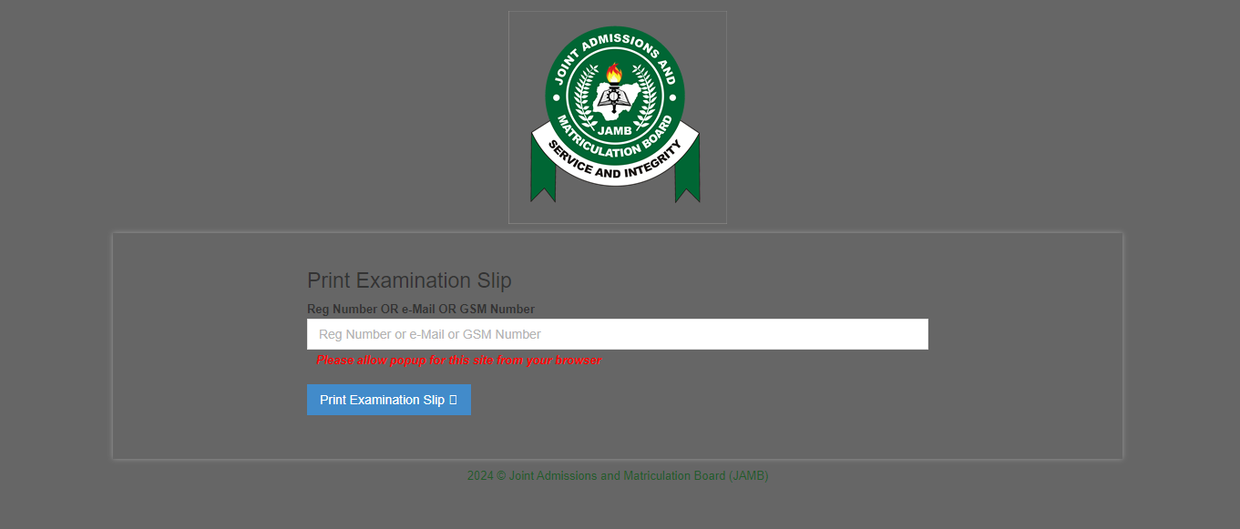 2024 UTME: How to print your JAMB exam slip - Vanguard News