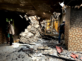 Photos: One-yr-old baby killed, 15 houses razed as gunmen invade Lagos community (Updated)